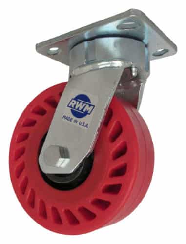 A close-up of an RWM wheel.
