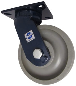 metal casters with rubber wheels