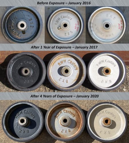 rwm caster wheels over time