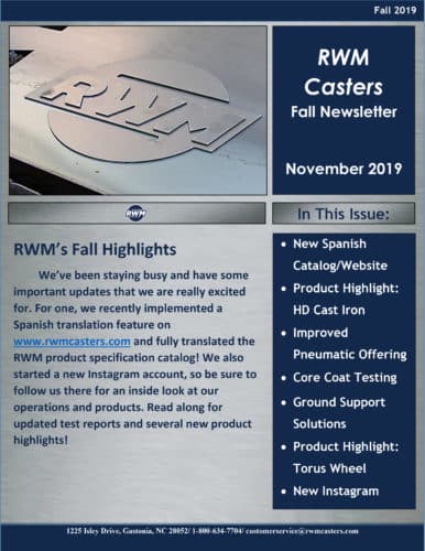 RWM Casters fall newsletter