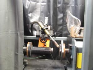 Crankshaft balancing machine used for precision at RWM Casters' facility in Gastonia, NC.