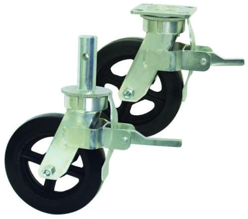 locking plate scaffold caster