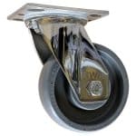 metal casters with rubber wheels
